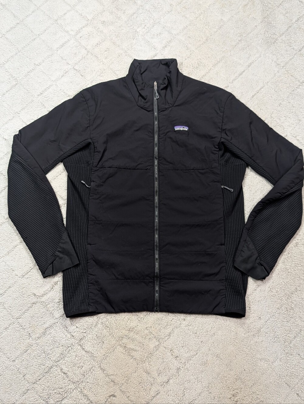Patagonia Jacket Mens L Black Nano Air Light Hybrid Full Zip Insulated Outdoor
